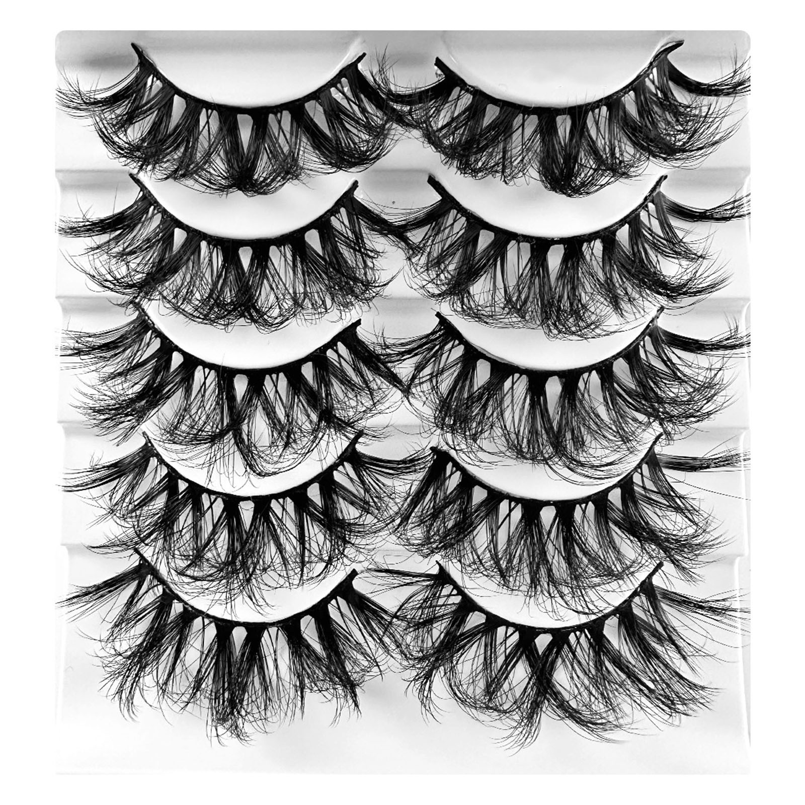 thumbnail image 2 of 5 Pares de Pestañas Postizas - Multi-Capas, Aspecto Natural, Fáciles de Aplicar para el Maquillaje Diario y de Fiesta, 2 of 2